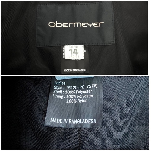OBERMEYER Winter Ski Snowboarding Pants In Black Size 14 - Picture 6 of 11
